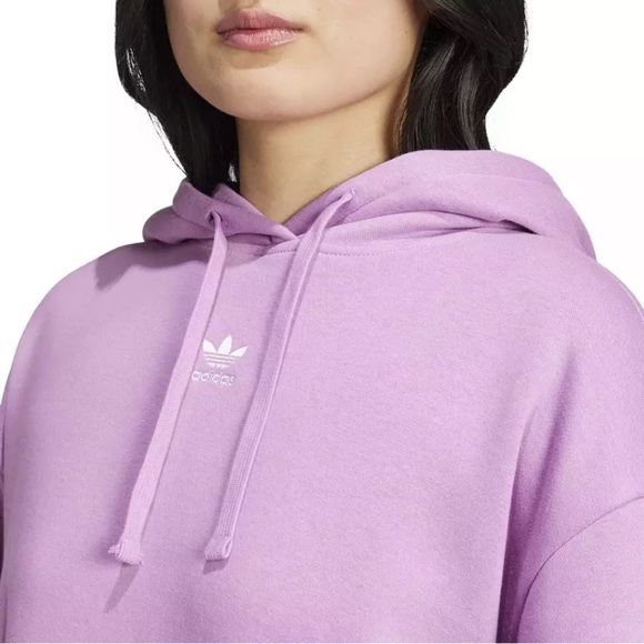 Adidas Purple Oversized Hoodie Sweatshirt NWT - Picture 4 of 7